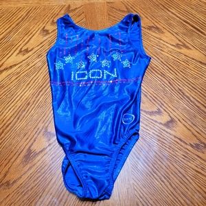 Ozone Blue Icon Leotard YL